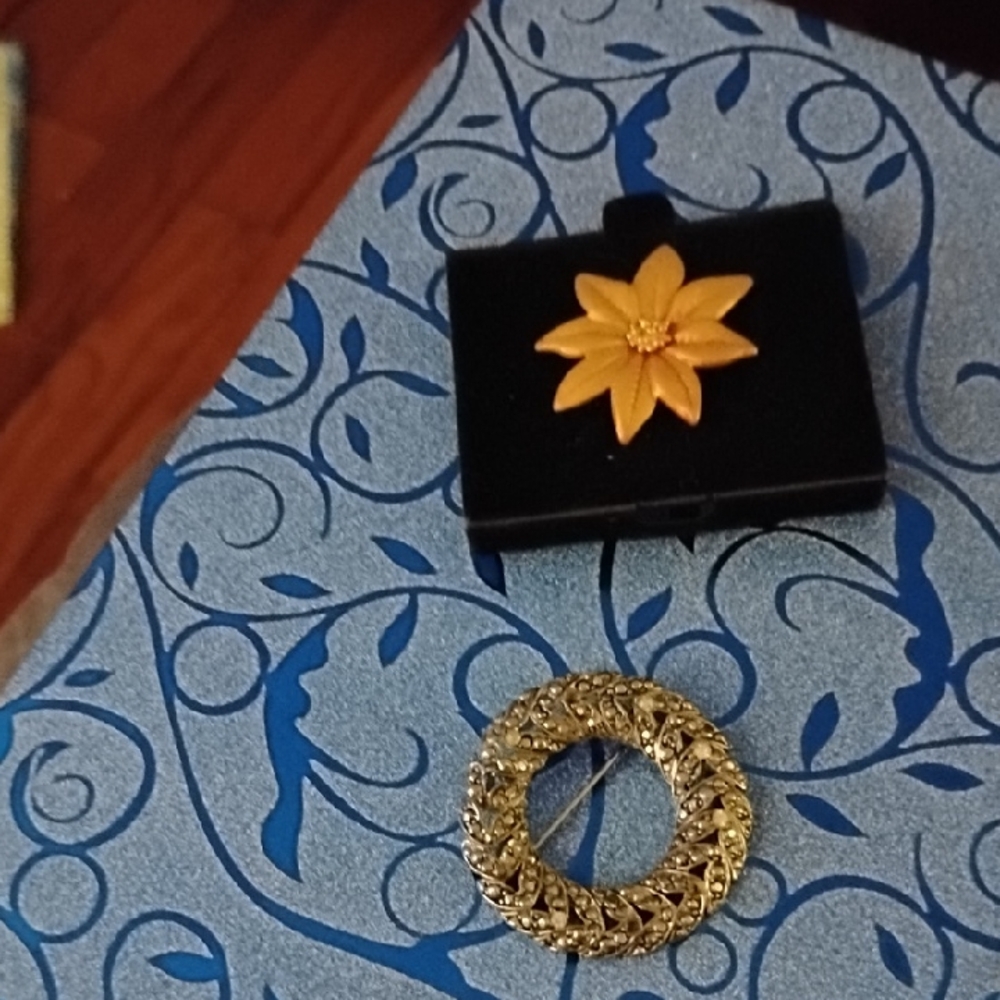 Elegant Gold Brooch